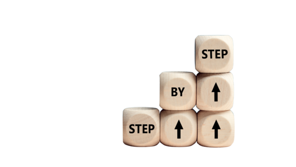 step by step